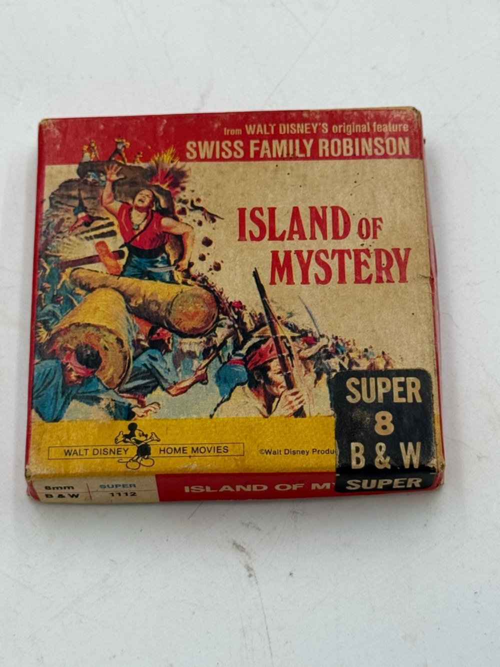 Walt Disney Home Movies 8 mm ISLAND OF MYSTERY B & W 1112, Swiss Family Robinson